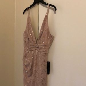 Rose Colored sequin party dress